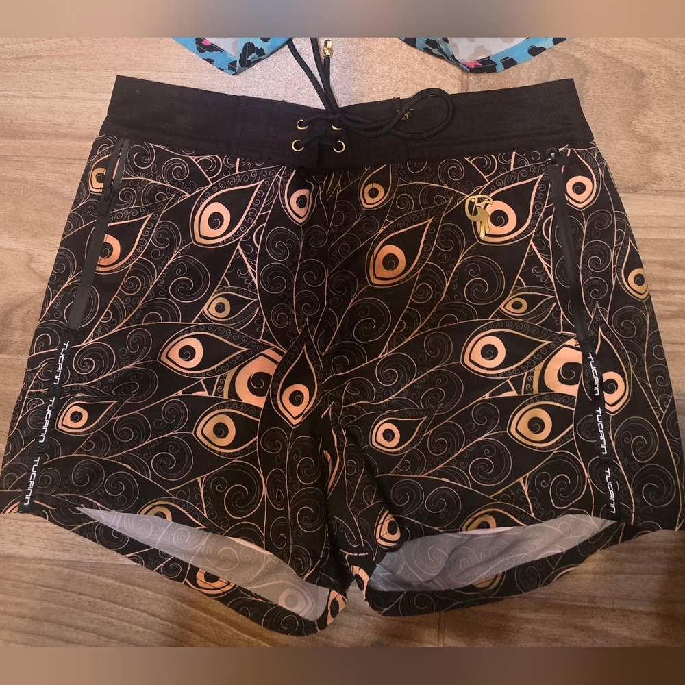 Tucann Swimming Trunks with Built-in Compression Liner, Anti Chafing Liner.